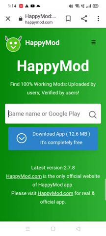 Phiên bản HappyMOD 2.7.8 APK
